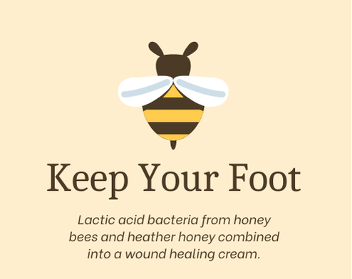 Avoid amputation from diabetic foot ulcer with honey cream